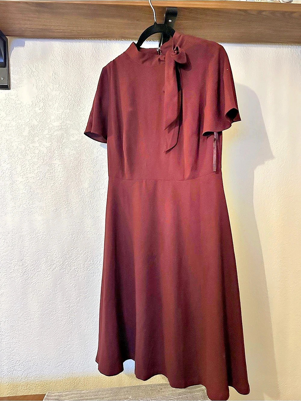 RSVP by Talbots Women's Midi Dress Burgundy Size 4 Like New